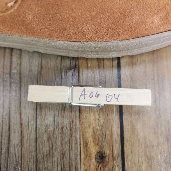 Eddie Bauer Loudon Men Sz 9.5 - 10.5 L Brown Suede Memory Foam Faux Fur Slippers - Picture 10 of 10